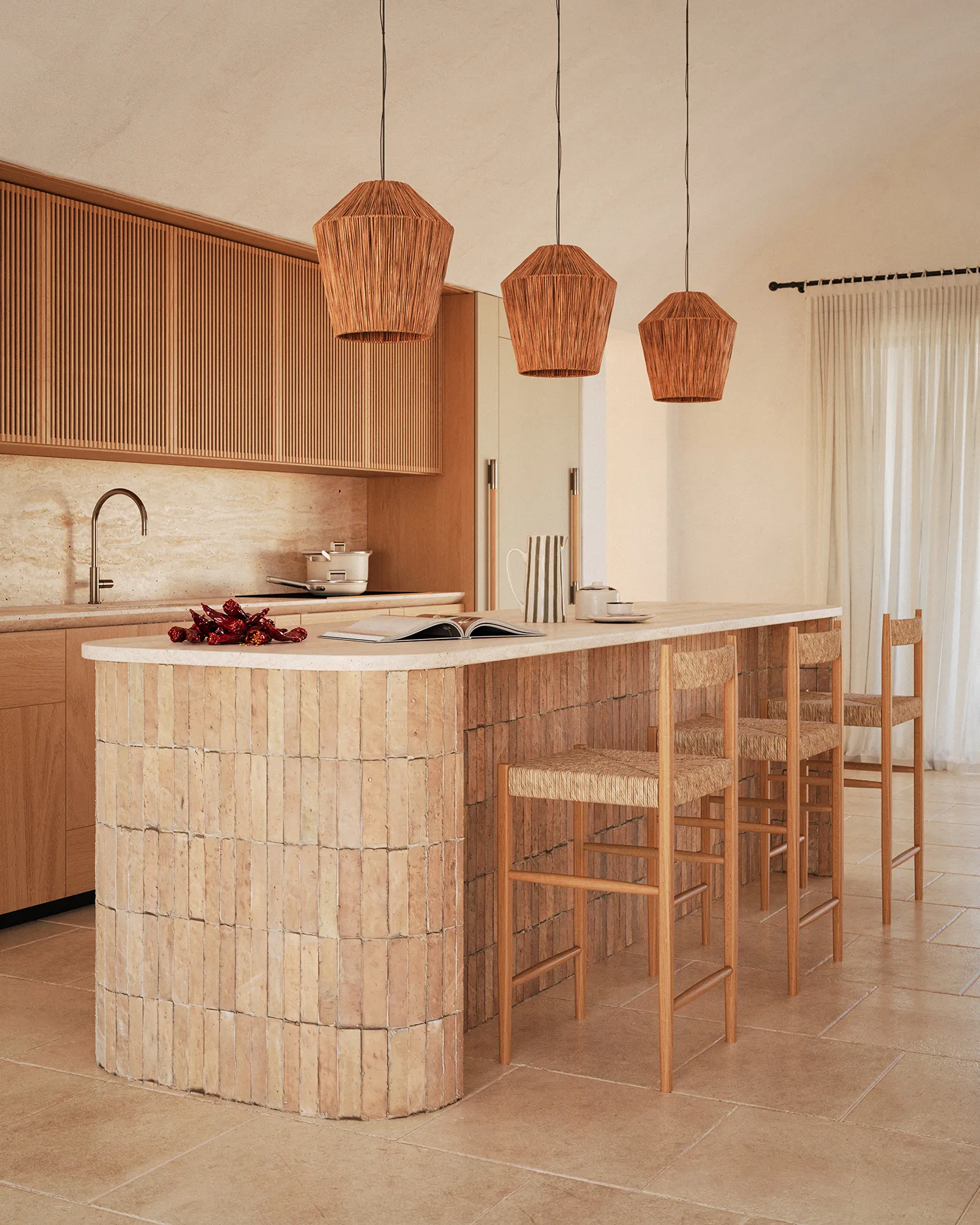 Contemporary kitchen at Lamalunga Villa with premium finishes and open-plan spaces designed for everyday living.